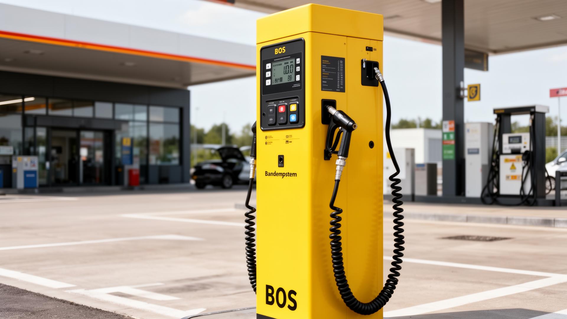 BOS-zuil op een MAES-tankstation
